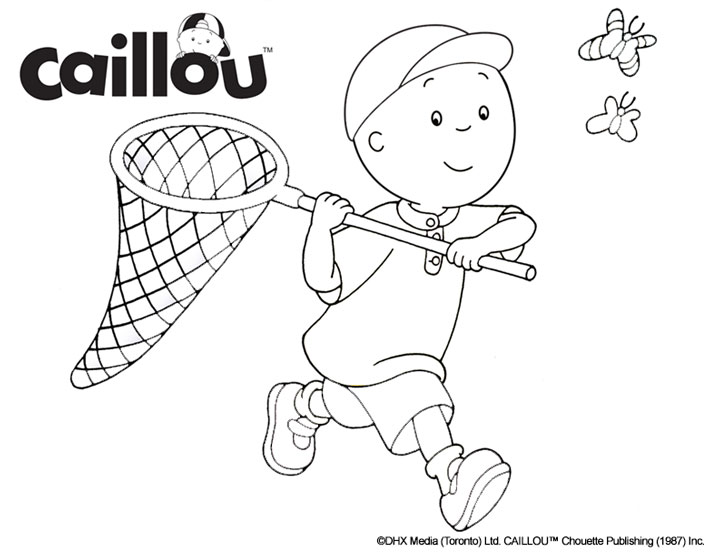 caillou coloring pages character - photo #15