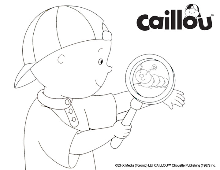 caillou coloring pages character - photo #47