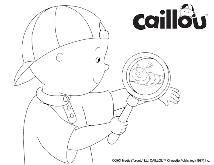 caillou coloring pages preschool - photo #18