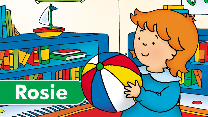 caillou rosie coloring pages