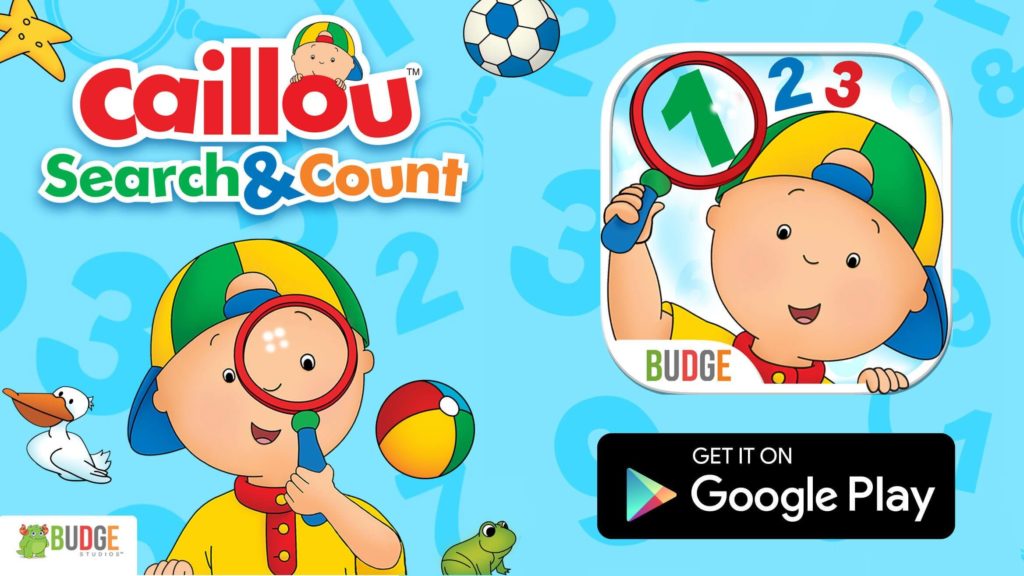 Caillou Search & Count App is Now Available on Google Play! post image