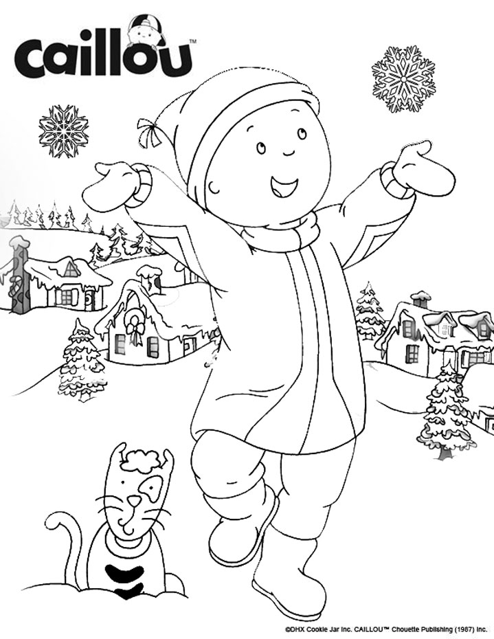 Download Gilbert And Caillou Pages Coloring Pages