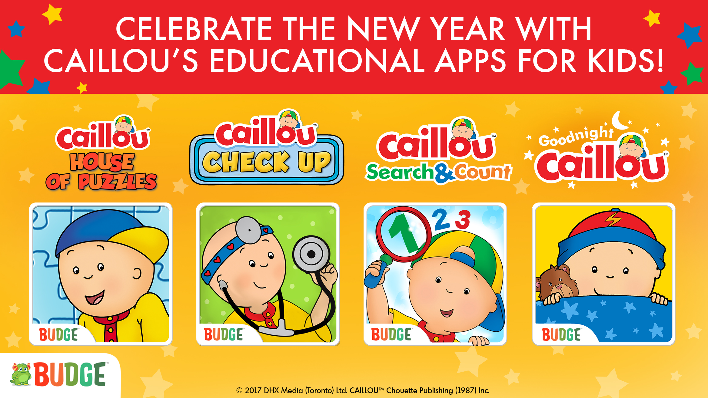 Celebrate the New Year with Caillou’s Educational Apps for Kids! post image